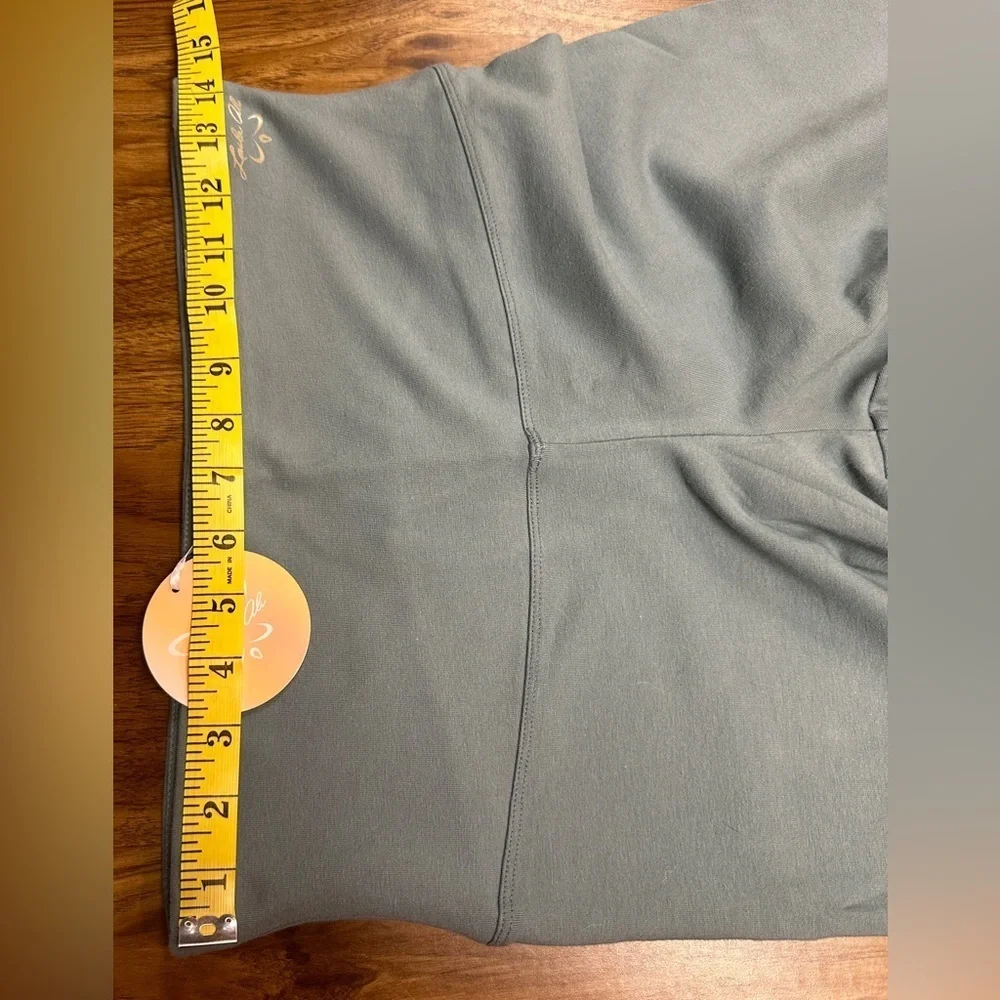 Laila Ali NWT Sculpted Slim Leg High Waist Leggings Green Women’s Size Large - Picture 9 of 11